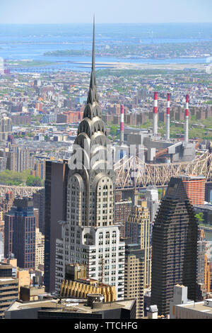 Chrysler Building, Art Deco supertall Wolkenkratzer im Turtle Bay in Midtown Manhattan Stockfoto