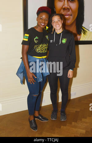 Mittagessen des Jamaika Women Football Teams vor dem Turnier der Frauen-Weltmeisterschaft 2019 in Frankreich, London, Großbritannien, 30. Mai 201. Anerkennung: Alamy Stockfoto