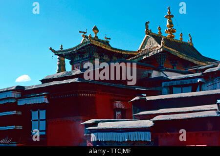 Tashi Lhunpo Kloster Shigatse, Tibet Stockfoto