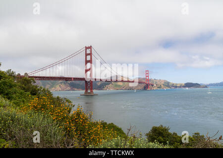 Die Golden Gate Bridge in San Francisco Bay, USA Stockfoto