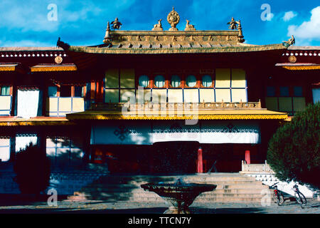 Norbulingka Sommerpalast Tibet, Lhasa. Stockfoto