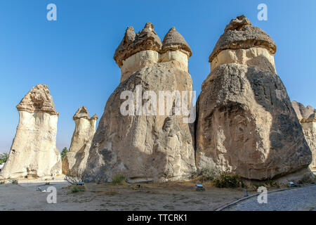 Türkei kapadokya unter dem Namen Simon Paşabağları anderen natürlichen vulkanischen Formationen im Tal. Stockfoto