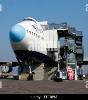 Die Jumbo, Boutique Hotel, das aus einem alten 747, der Flughafen Arlanda, Stockholm. Stockfoto
