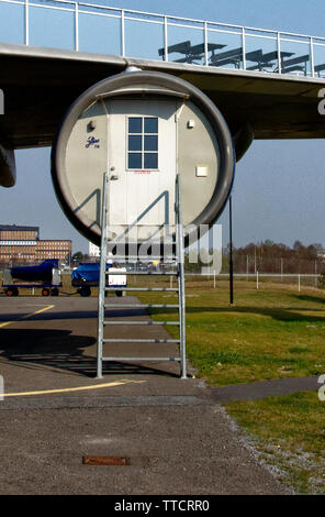 Die Jumbo, Boutique Hotel, das aus einem alten 747, der Flughafen Arlanda, Stockholm. Stockfoto