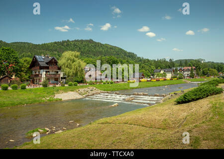 Szczawnica Health Resort in Pieniny, Polen Stockfoto