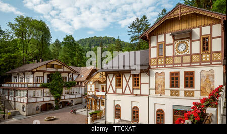 Marktplatz in Szczawnica, Polen Stockfoto