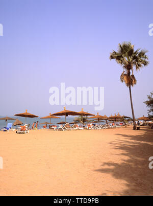 Blick auf den Strand, Strand (serrekunda Senegambia Beach Hotel), Serekunda, Republik Gambia Stockfoto