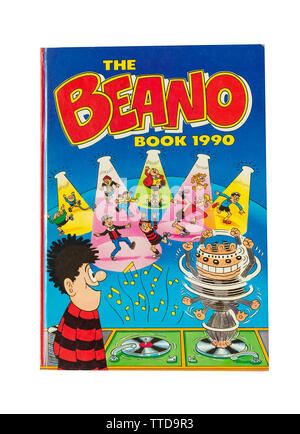 Die beano Buch 1990, Greater London, England, Vereinigtes Königreich Stockfoto