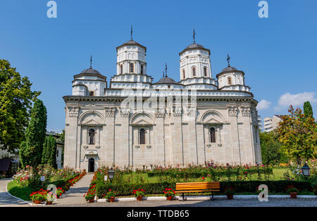 Iasi, Rumänien - 6. August 2018: Das Kloster Golia in Iasi, Rumänien, an einem sonnigen Tag Stockfoto