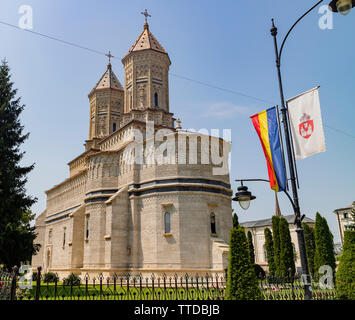 Iasi, Rumänien - August 6., 2018: Die Kirche der Heiligen drei Hierarchen in Iasi, Rumänien Stockfoto