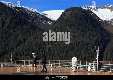 Kreuzfahrtschiff, Endicott Arm, Holkham Bay, Juneau, Alaska, USA Stockfoto