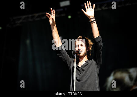 Florenz Italien 16. Juni 2019 Redakteure leben in Firenze Rocks - Ippodromo del Visarno - Sänger Tom Smith tritt in Firenze © Andrea Ripamonti/Alamy auf Stockfoto