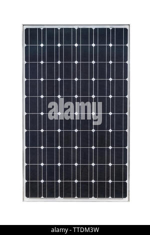 Solar Panel isoliert auf weißem Hintergrund mit Freistellungspfad Stockfoto