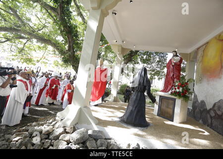 Centenaire de l'église Sacré Coeur de Rivière des Anguilles Stockfoto