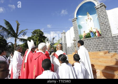 Centenaire de l'église Sacré Coeur de Rivière des Anguilles Stockfoto