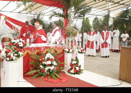 Centenaire de l'église Sacré Coeur de Rivière des Anguilles Stockfoto