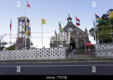 Centenaire de l'église Sacré Coeur de Rivière des Anguilles Stockfoto