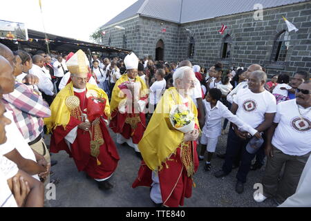 Centenaire de l'église Sacré Coeur de Rivière des Anguilles Stockfoto