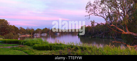 Angelegten riverfront, Gol Gol NSW, Australien Stockfoto