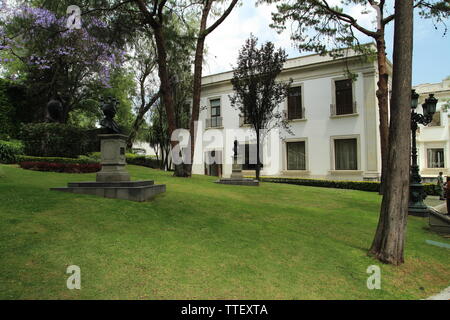 Los Pinos. Palast des mexikanischen Präsidenten im Chapultepec Park in Mexiko Stadt. Stockfoto