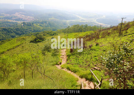 Wunderschöne Aussicht von jaragua Peak, Jaraguá State Park, Brasilien Stockfoto