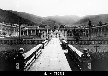 Italien, Toskana, Calci, Kreuzgang der Calci Charterhouse, 1950 Stockfoto