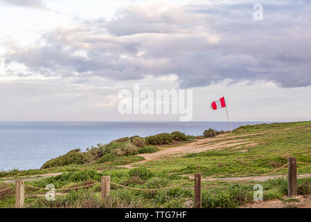 La Jolla Küste aus gesehen Das Torrey Pines Gliderport. Stockfoto