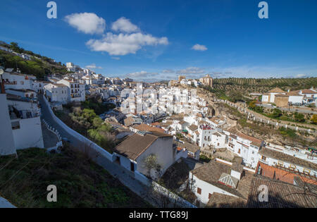 Setenil de las Bodegas, Cadiz, Spanien Stockfoto
