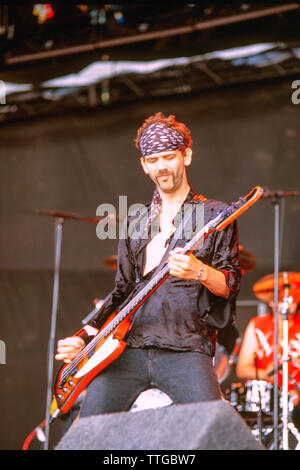 Der Finsternis band Beim Reading Festival 2003 durchführen Stockfoto