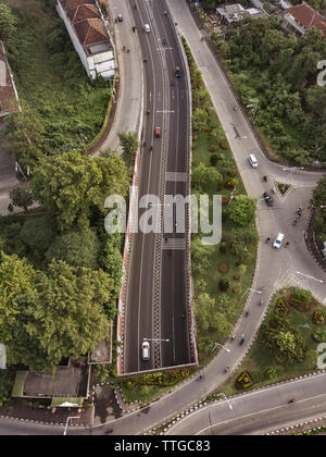 Luftaufnahme von Cross Roads Stockfoto