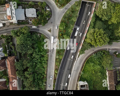 Luftaufnahme von Cross Roads Stockfoto