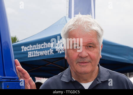 Albrecht Brömme, seit 2006 Präsident des Bundesamtes für Technische Hilfe, zuvor war er ab 1992 Leiter der Berliner Feuerwehr Stockfoto