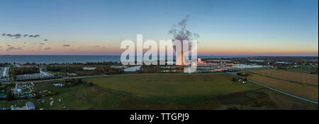 Marsh, Davis-Besse Kernkraftwerk, Oak Harbor, Ohio Stockfoto