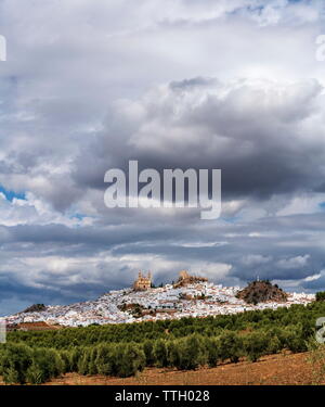 Weiße Stadt Olvera, Provinz Cadiz, Spanien Stockfoto