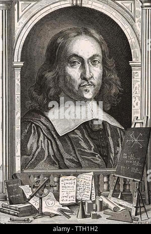 PIERRE de Fermat (1607-1665), französischer Jurist und Mathematiker Stockfoto