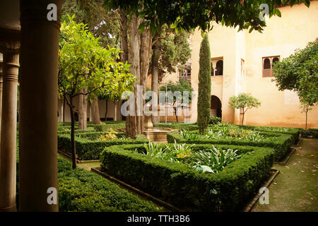 Brunnen der innere Garten in der Alhambra, Stockfoto