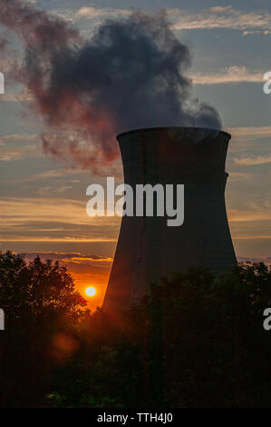 Frankreich, Kernkraftwerk. Saint-Vulbas, Bugey, Frankreich Stockfoto