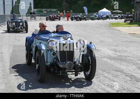 MG L-Typ Magna (1933), zwölf Motorsport Festival 2019, Brooklands Museum, Weybridge, Surrey, England, Großbritannien, Großbritannien, Europa Stockfoto