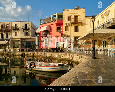 Alten Venezianischen Hafen (Hafen), Rethymnon (Rethymnon), Kreta, griechische Inseln, Griechenland, Europa Stockfoto