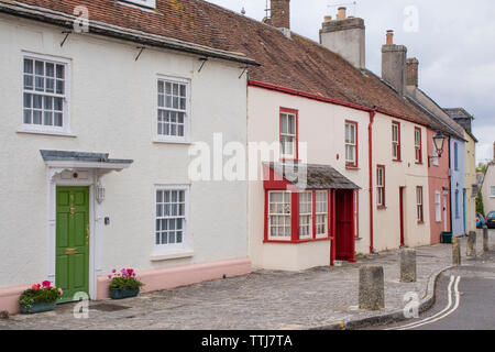 Historische Häuser in Wareham, Dorset, England, Großbritannien Stockfoto