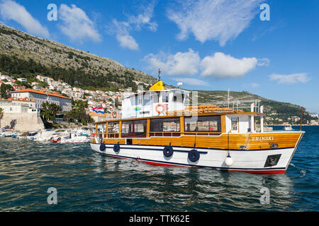 03. Mai 2019, Dubrovnik, Kroatien. Alte Stadt Port. Stockfoto