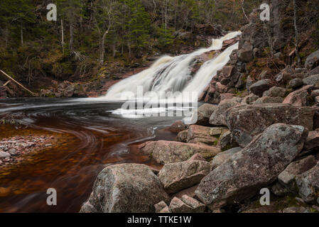 Mary Ann fällt Wasserfall, Cape Breton Highlands National Park, Nova Scotia, Kanada Stockfoto