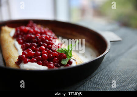 Lecker cranberry Kuchen, Nahaufnahme Stockfoto