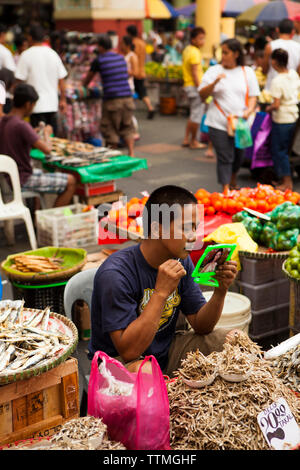 Philippinen, Manila, Qulapo Bezirk, Quina Markt Stockfoto