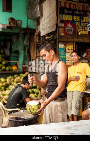 Philippinen, Manila, Qulapo Bezirk, Quina Markt Stockfoto