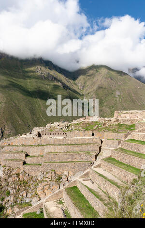 Ollantaytambo steinerne Ruinen Stockfoto