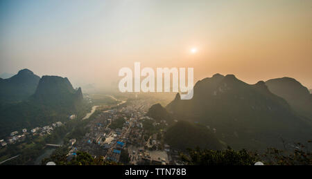 Luftaufnahme der Landschaft Stockfoto