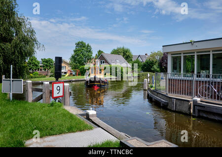 Freizeit und Wasser Mangement in den Niederlanden Stockfoto