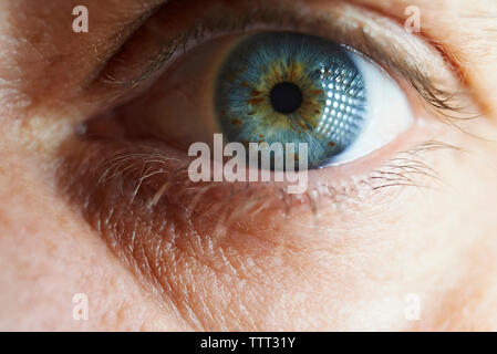 7/8 Bild der Frau Auge Stockfoto