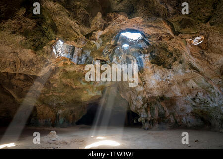 Quadirikiri Höhle, Nationalpark "Arikok", Aruba Stockfoto